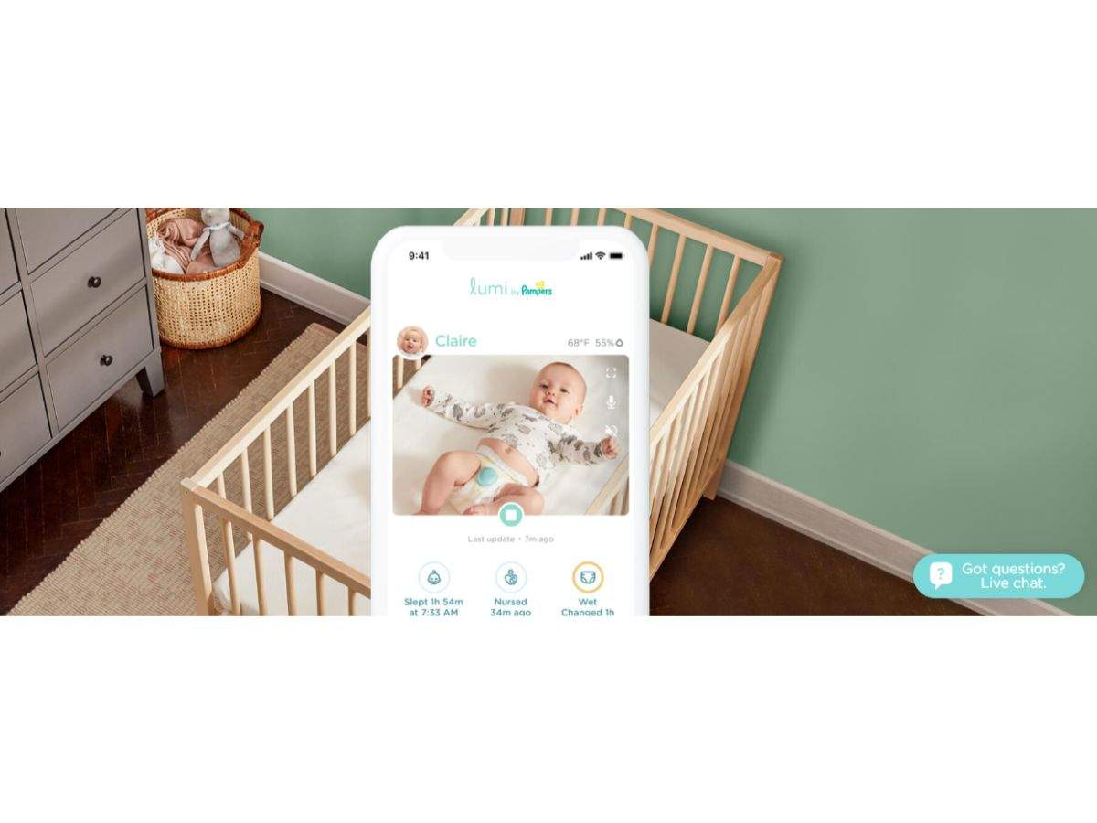 Lumi by Pampers : A sensor that attaches to an infant’s diaper