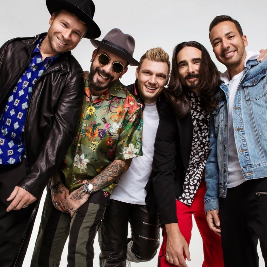 The Backstreet Boys will perform July 31 at Ruoff Music Center.