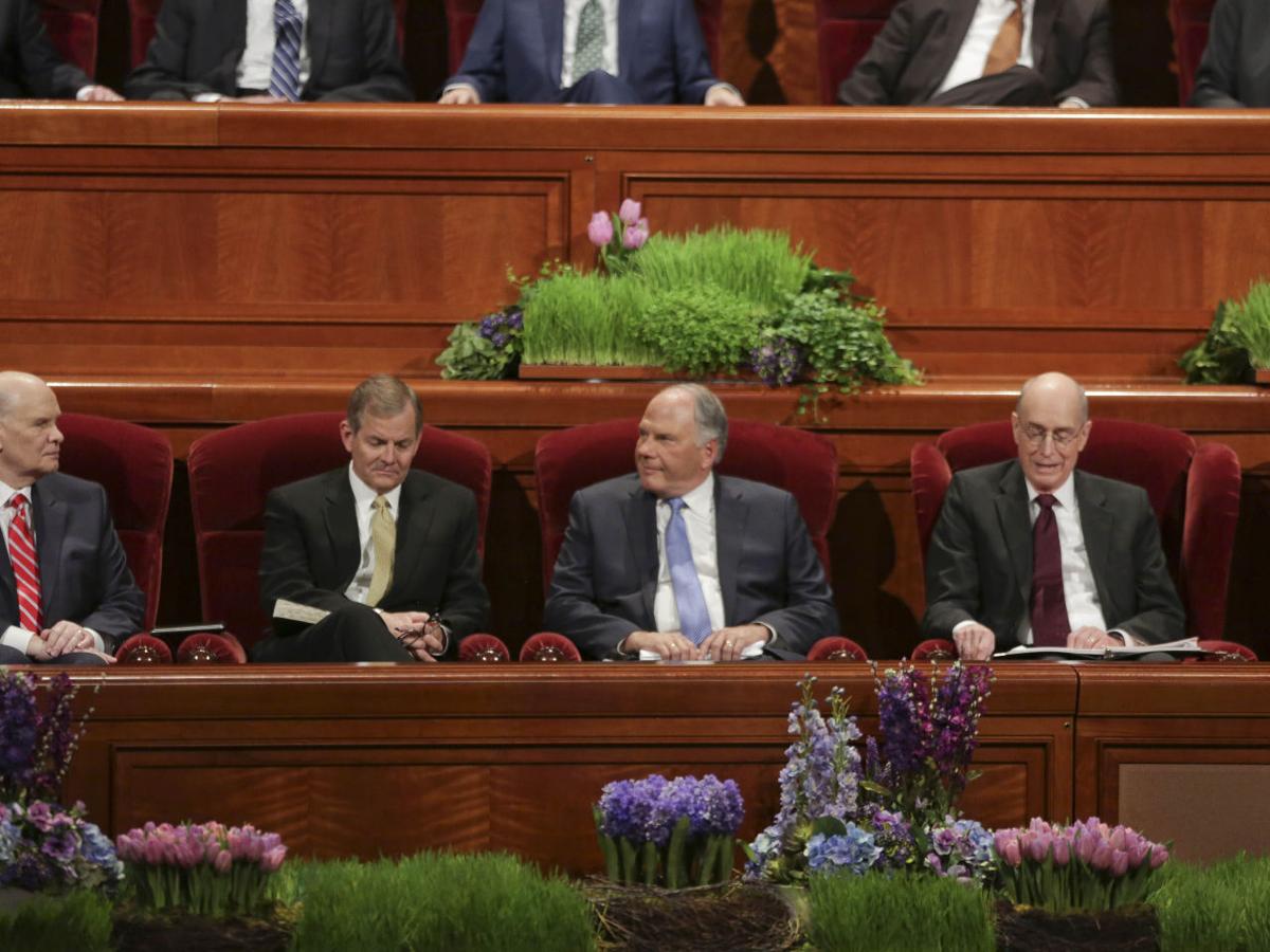 How old is each member of the LDS First Presidency and Quorum of the Twelve?