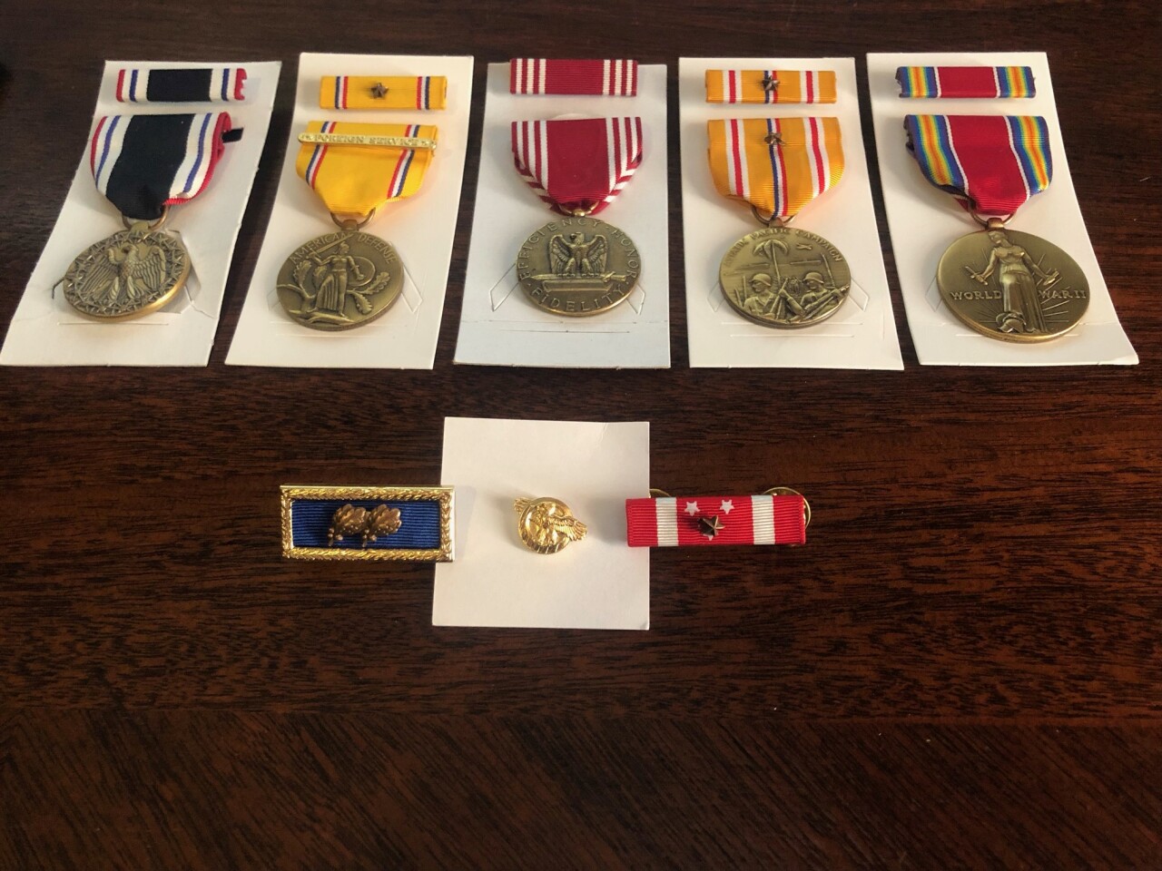 Some of Bennett's medals