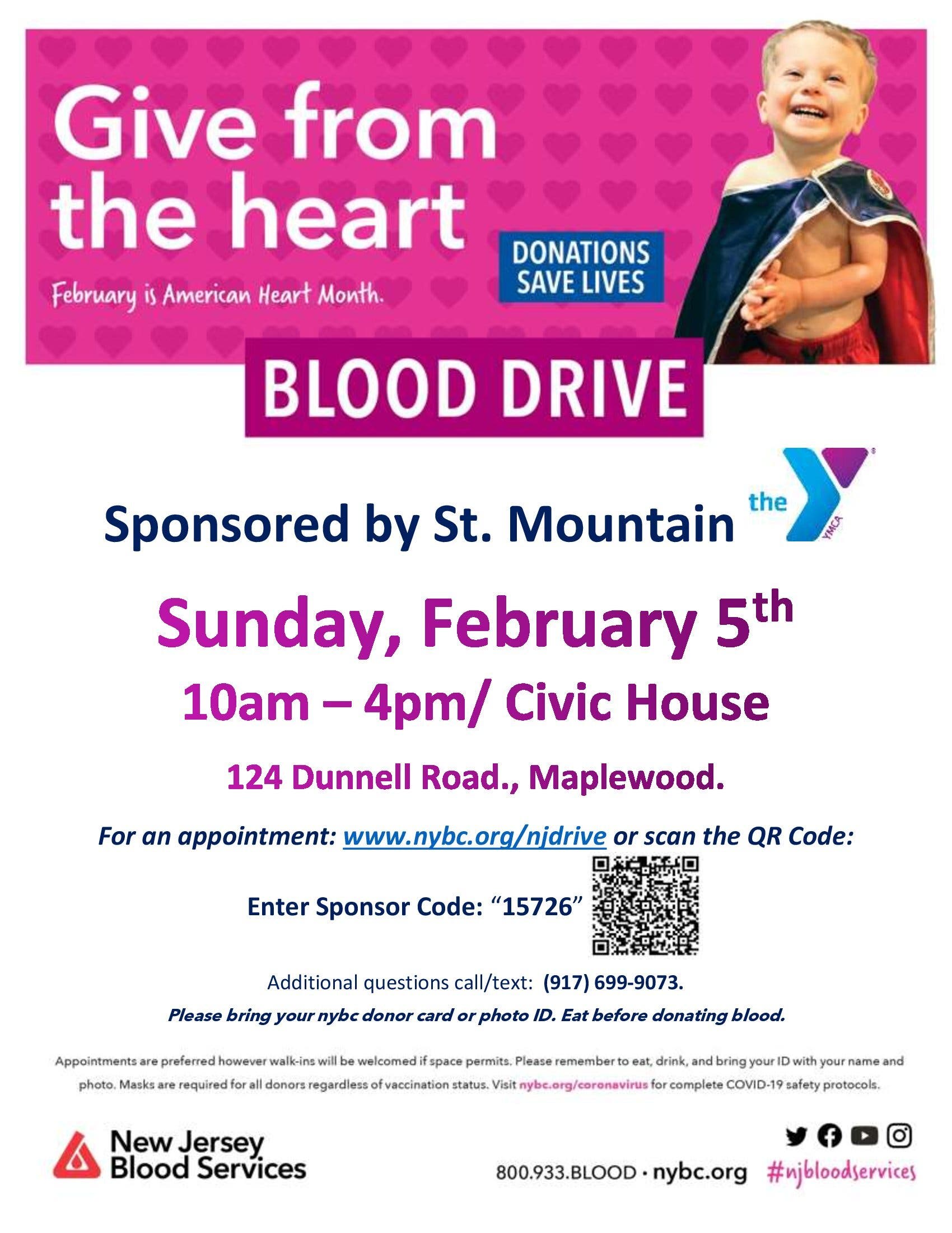 Maplewood American Heart Month Blood Drive